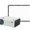 RCA BLUETOOTH HOME THEATER PROJECTOR, BUNDLED WITH FOLD UP SCREEN