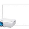 480P HOME THEATER PROJECTOR BUNDLED WITH FOLD UP SCREEN