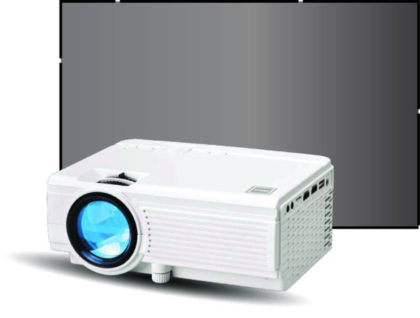 480P HOME THEATER PROJECTOR, BUNDLED WITH FOLD UP 120INCH SCREEN