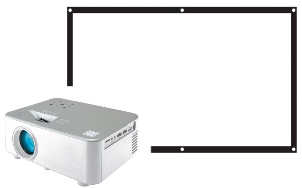 720P HOME THEATER PROJECTOR BUNDLED WITH 100"  FOLD UP SCREEN