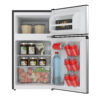 3.2 CU FT COMPACT FRIDGE -2 DOOR -STAINLESS STEEL DOOR