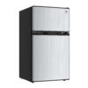 3.2 CU FT COMPACT FRIDGE -2 DOOR -STAINLESS STEEL DOOR