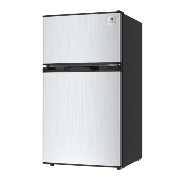 3.2 CU FT COMPACT FRIDGE -2 DOOR -STAINLESS STEEL DOOR